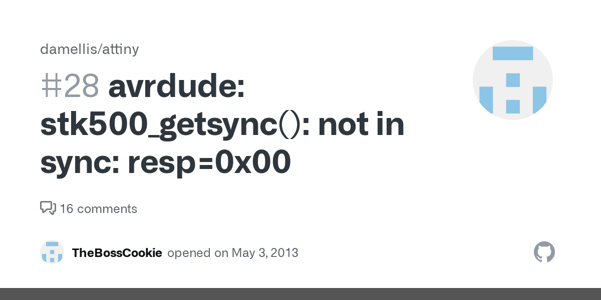 Avrdude: stk500_getsync() attempt 1 of 10: not in sync: resp=0x00