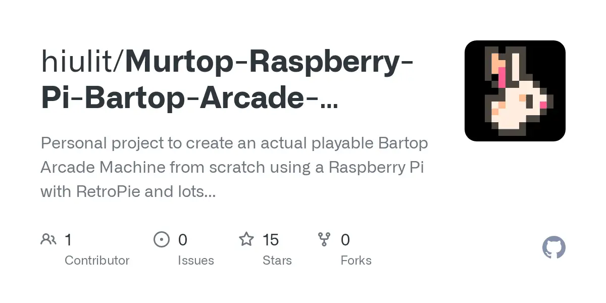Bartop raspberry pi 3