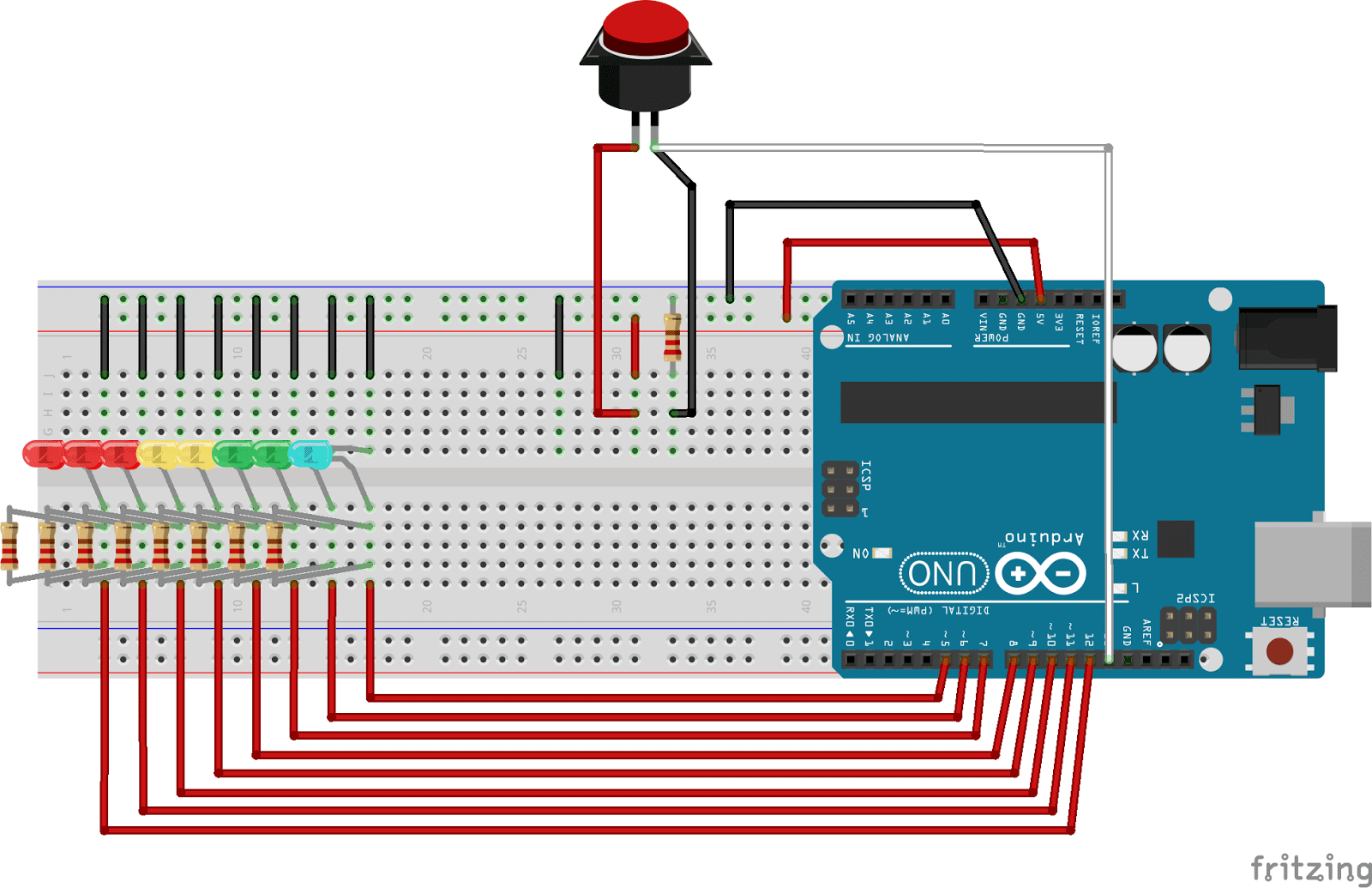 Conectar push button arduino