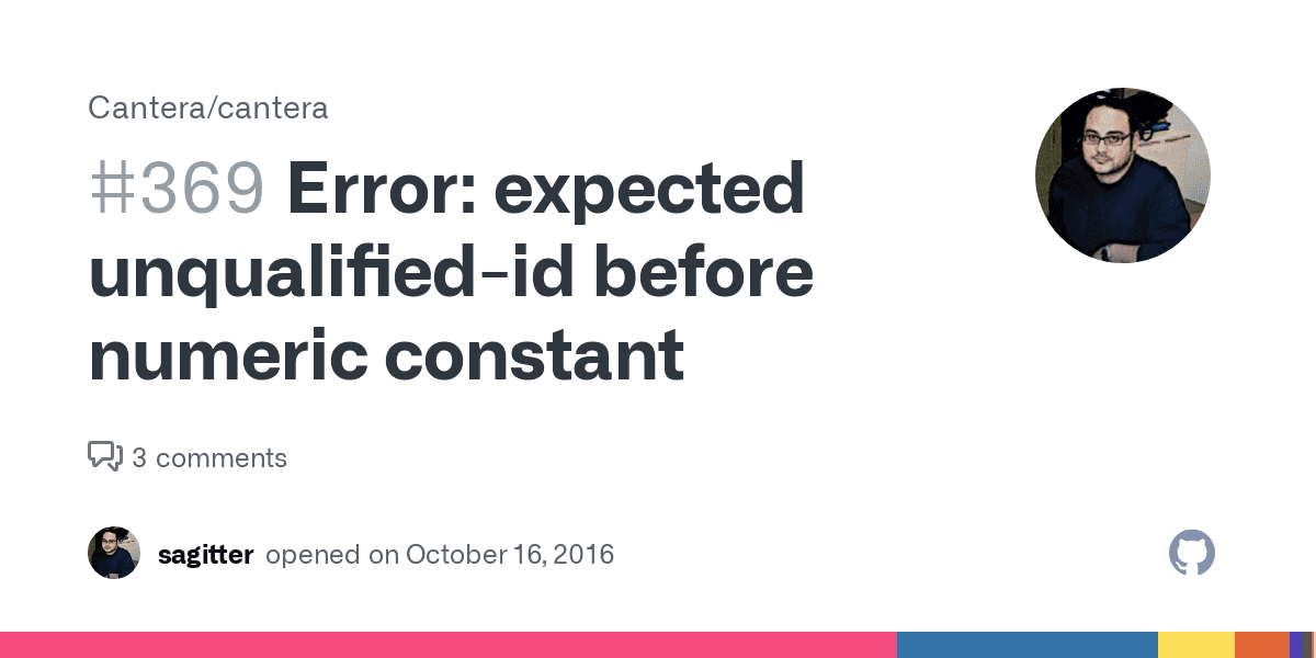 Expected unqualified-id before