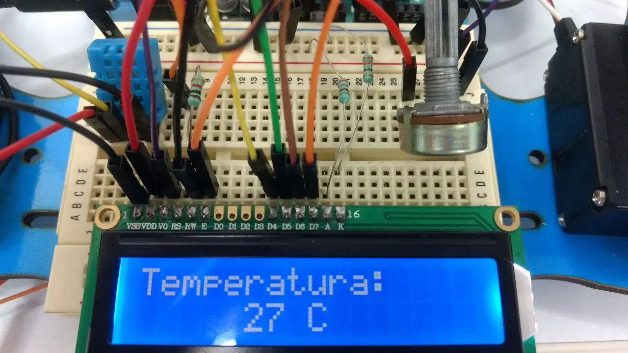 Mostrar temperatura en lcd arduino