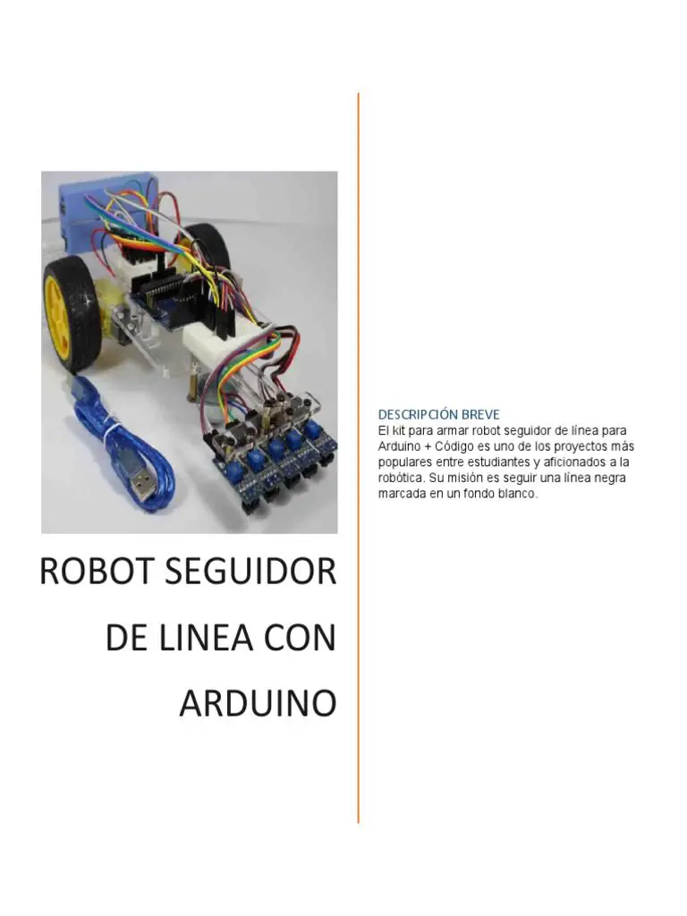 Robot seguidor de linea arduino pdf